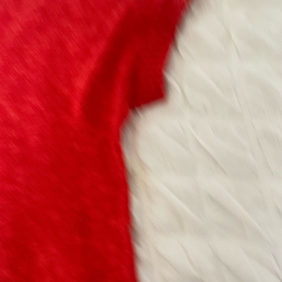 Eileen Fisher Red Orange Cotton Linen Sweater - Picture 5 of 8